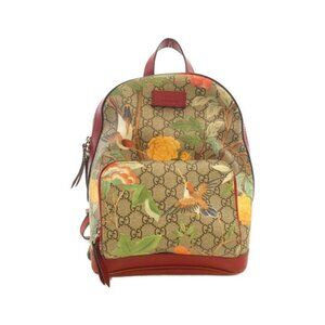 Gucci Backpack Canvas Beige